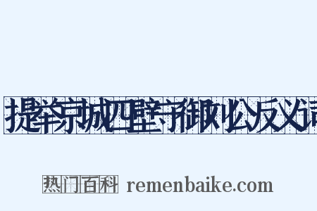 提举京城四壁守御刘公反义词是什么意思的图片